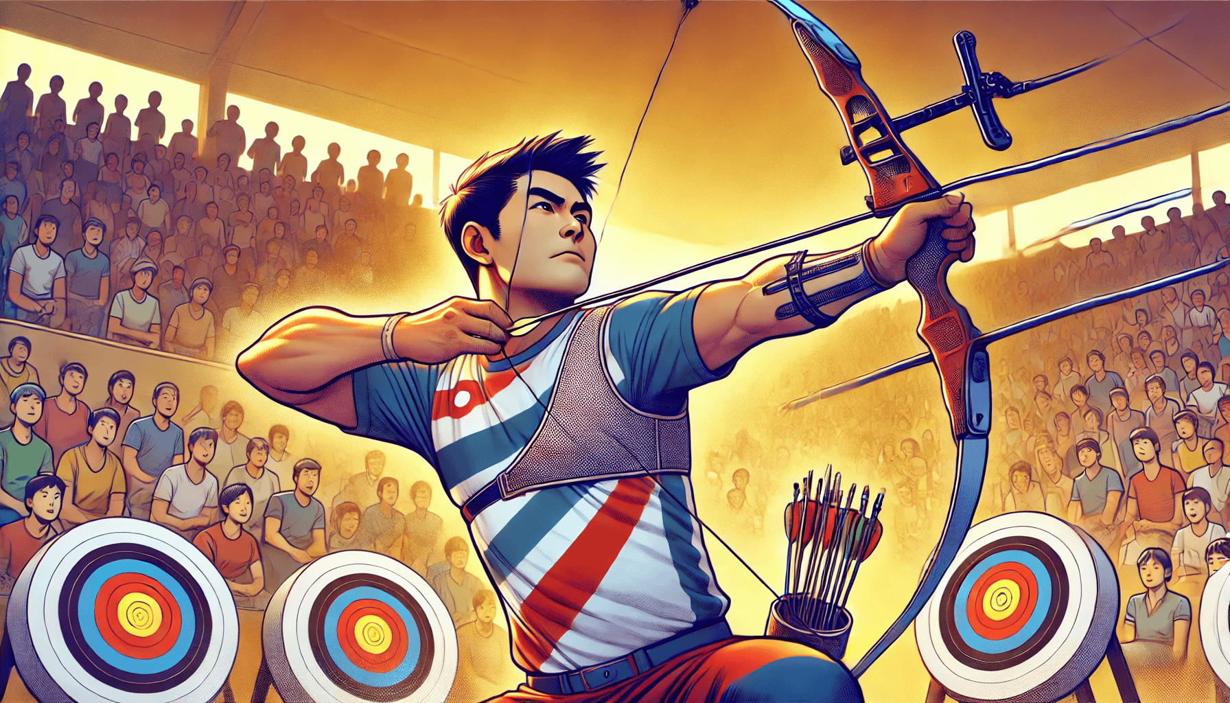 od体育活动-意大利射箭选手稳定发挥，轻松进入决赛